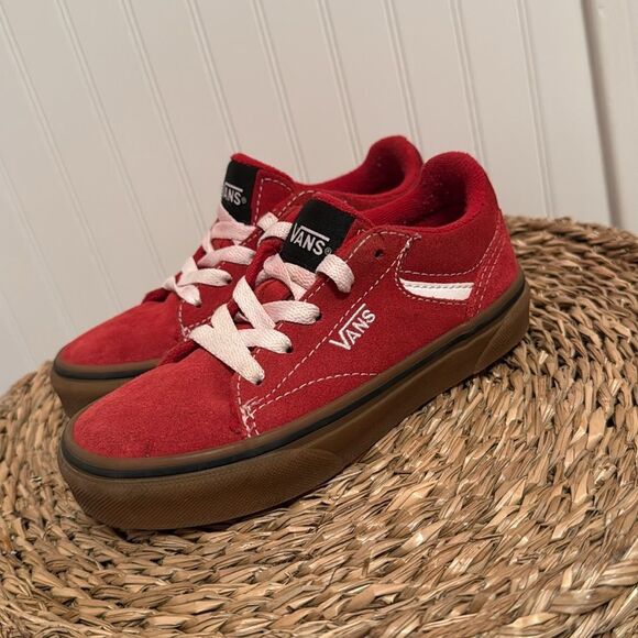 Vans Seldon Kids Red Sneakers - 12 - Great Condition - Picture 1 of 8